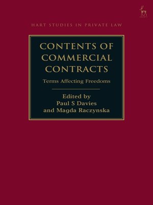cover image of Contents of Commercial Contracts